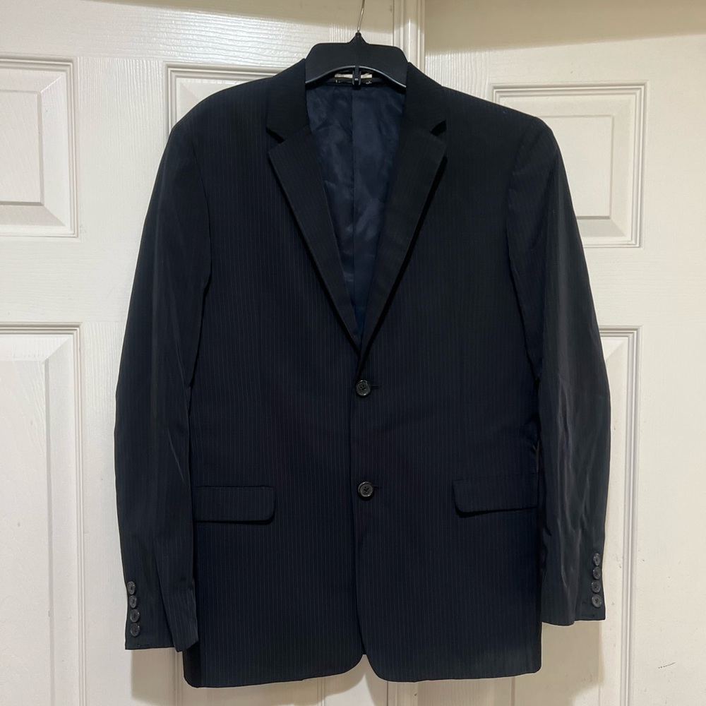 Marni black stripped 2 buttons Men’s size 38 blazer‎ business smart designer